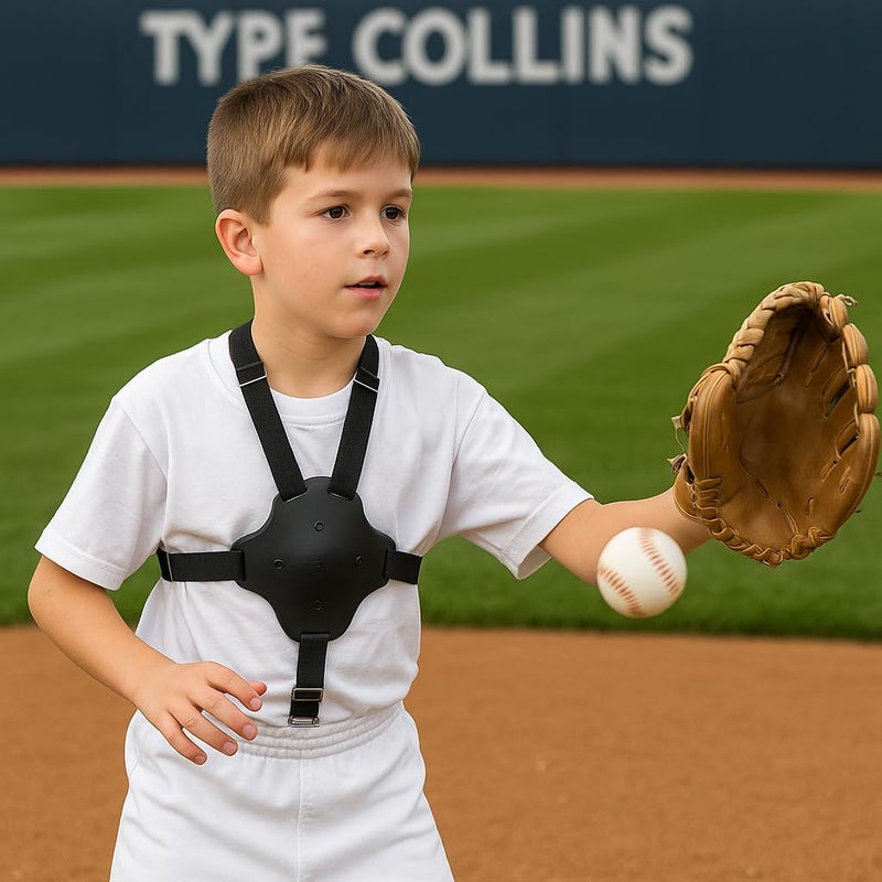 Markwort Heart-Gard Chest Protection with Straps, Black - Image 2